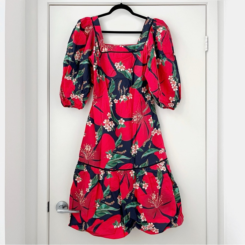 NWT Farm Rio x Anthropologie Jamila Midi Dress XS - Picture 4 of 16
